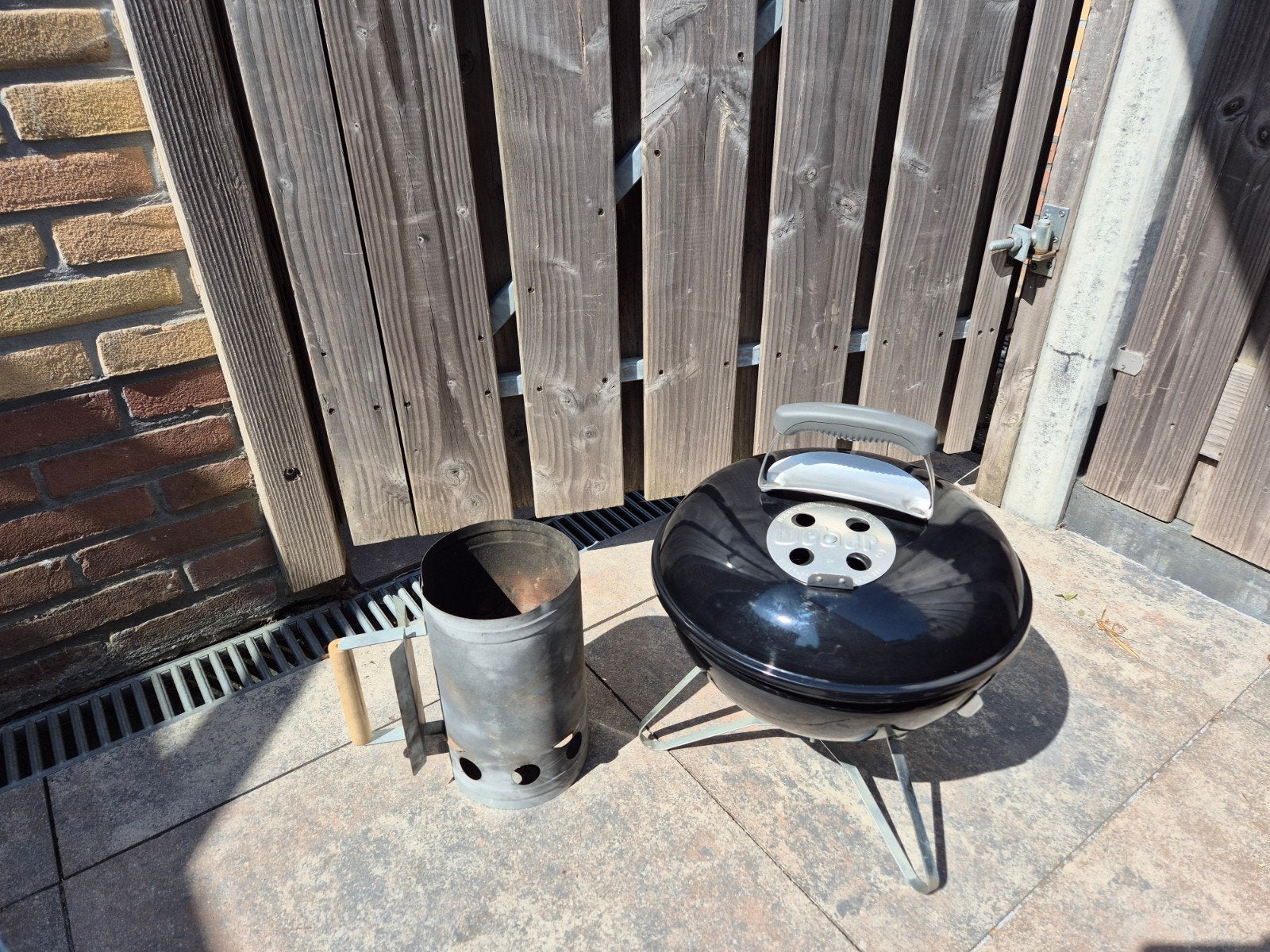 Weber Smokey Joe Premium BBQ met starter, Ophalen, Gebruikt, Weber, Met accessoires