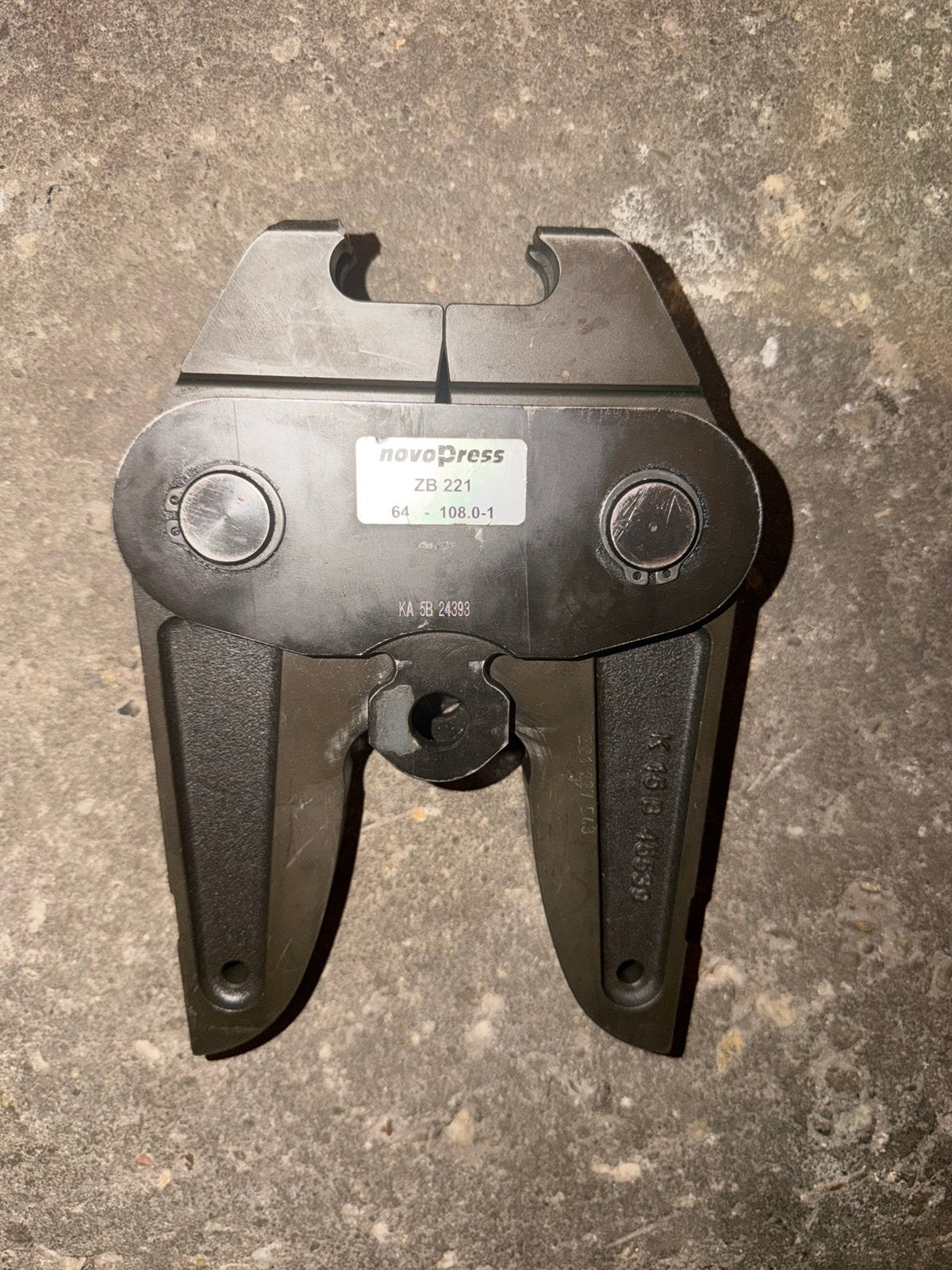 Persbek adapter vsh xpress novopress zb221 voor76.1-108 ZGAN, Ophalen of Verzenden, Zo goed als nieuw