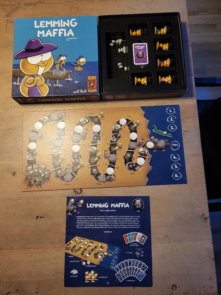 spel Lemming maffia, Hobby en Vrije tijd, Gezelschapsspellen | Bordspellen, Vijf spelers of meer, Ophalen of Verzenden, Zo goed als nieuw