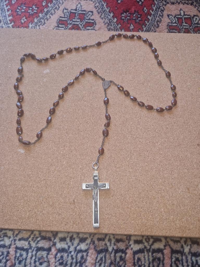 Oude mooie Lourdes   rozenkrans  uit de jaren 1900, Ophalen of Verzenden