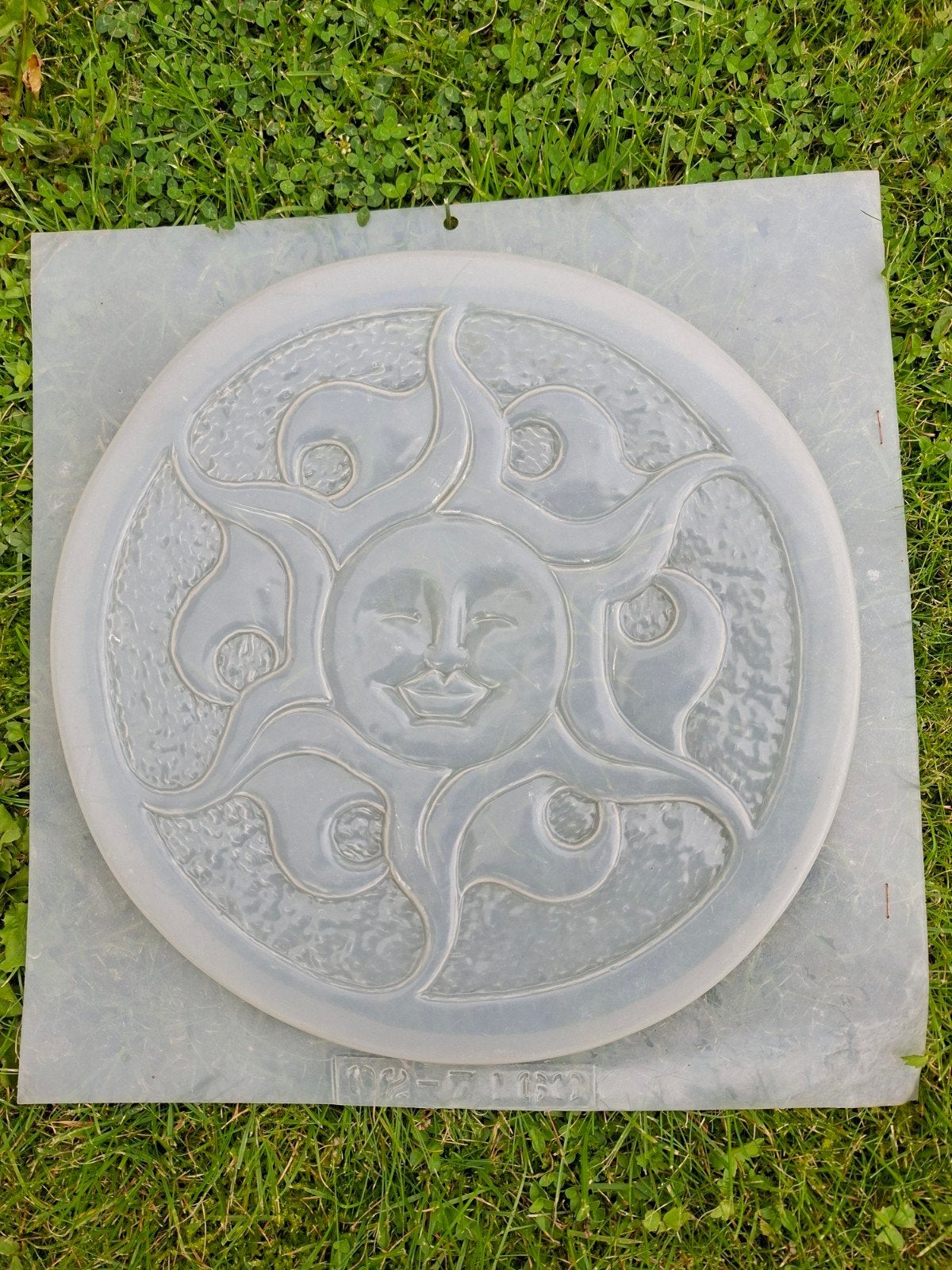 Gips/beton mal zon - decoratie voor huis en tuin, Ophalen of Verzenden, Gebruikt