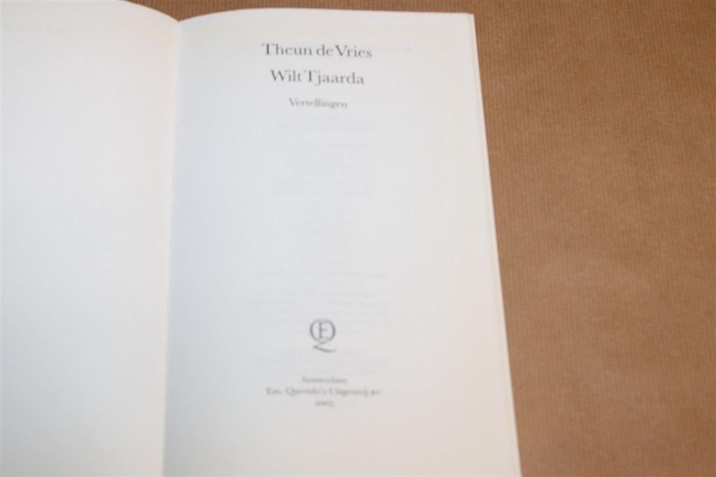 Wilt Tjaarda — Theun de Vries, Friese Vertellingen, Ophalen of Verzenden, Gelezen