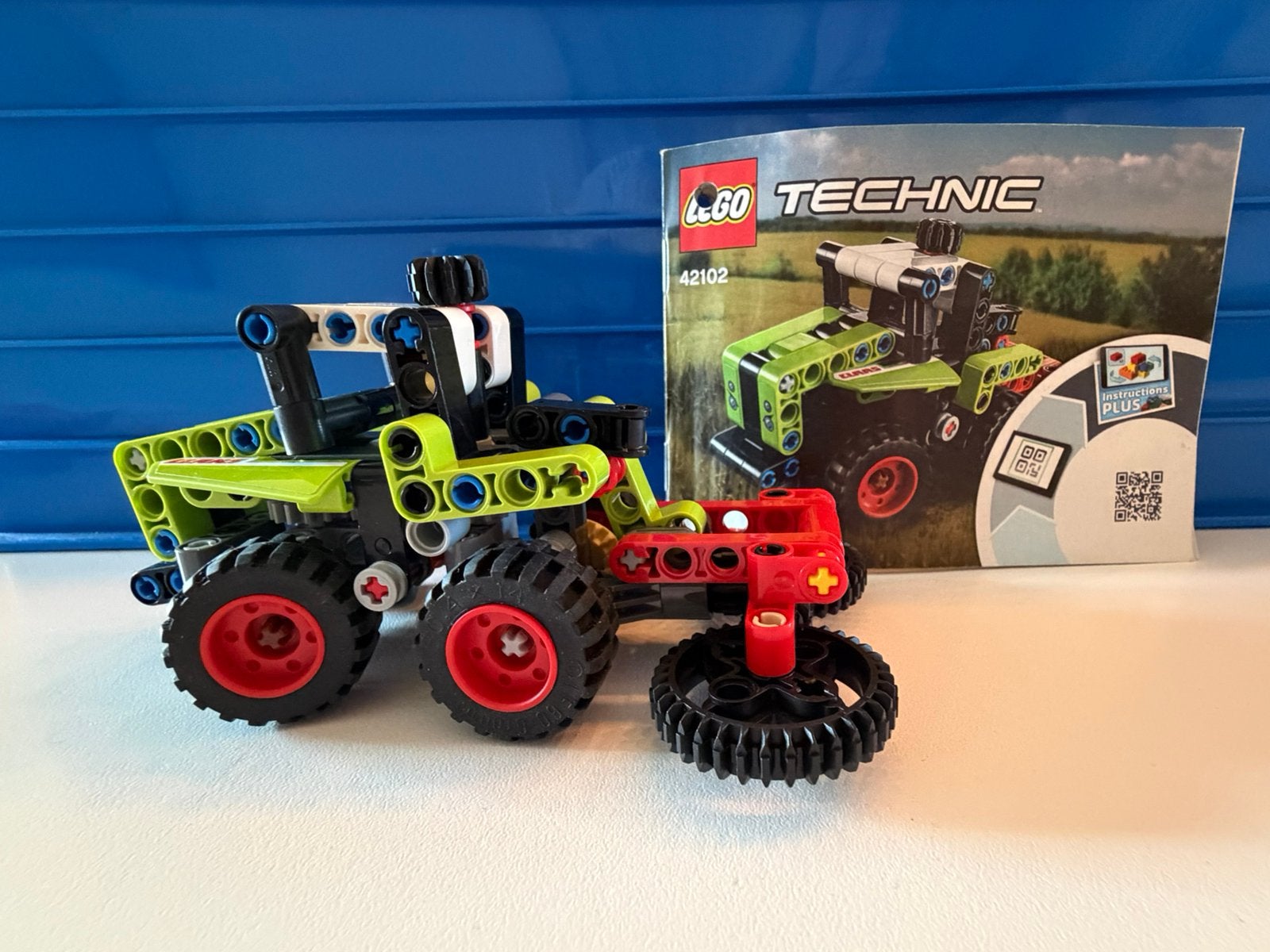 LEGO technic 42102 mini Claas Xerion, Ophalen, Zo goed als nieuw