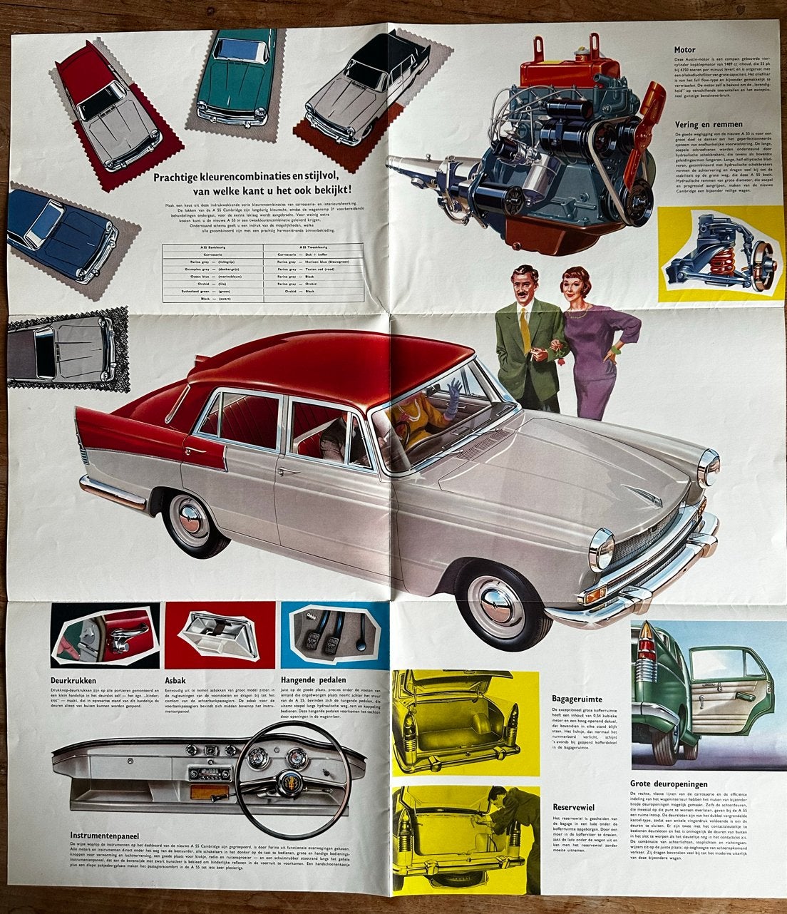 2x Autofolder Austin A99 Cambridge Nederlands en Engels, Verzenden, Gelezen, Overige merken