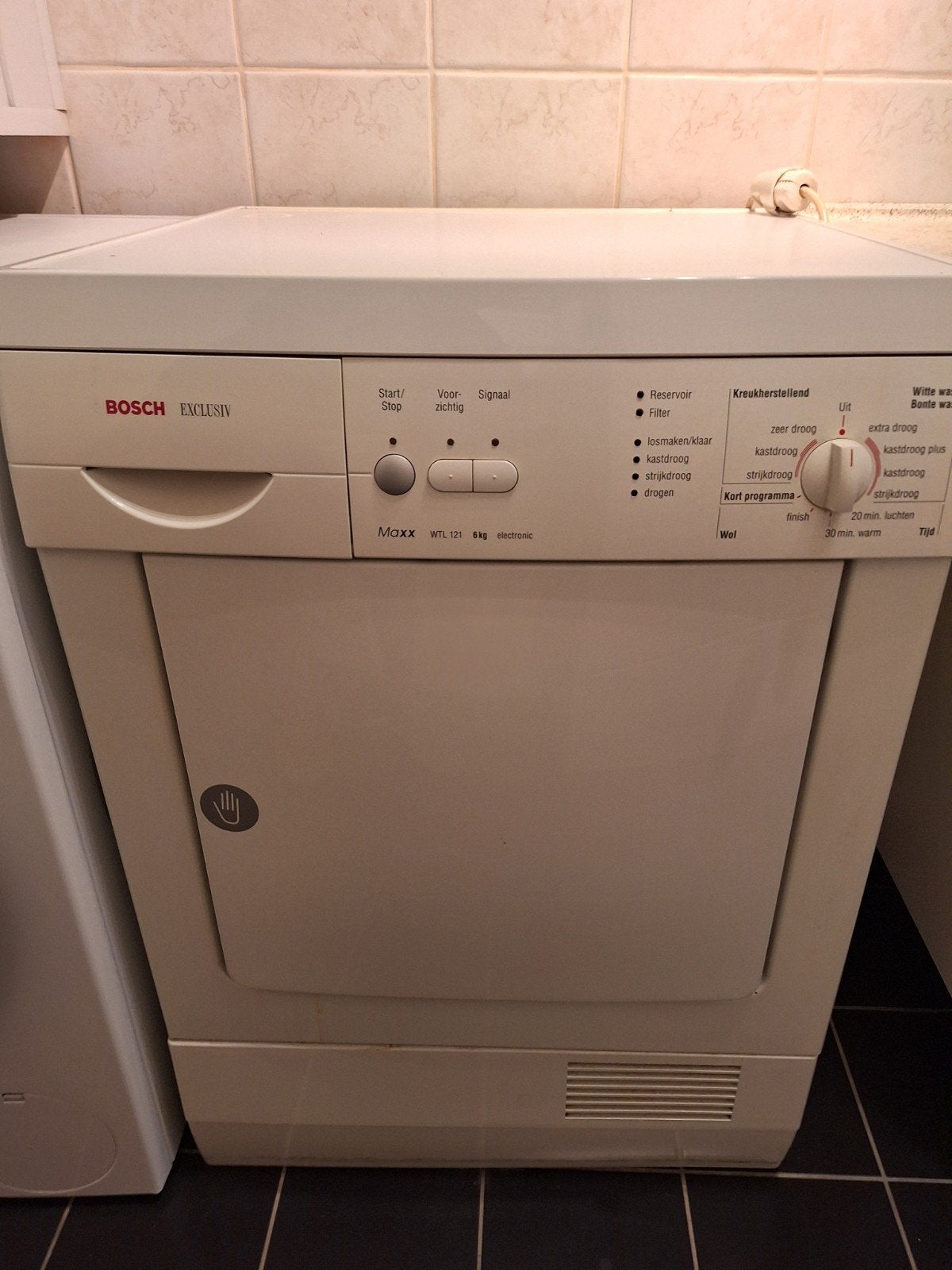 Bosch Maxx WTL 121 Condensdroger 6kg, Witgoed en Apparatuur, Ophalen, Gebruikt, 4 tot 6 kg, Anti-kreukfase