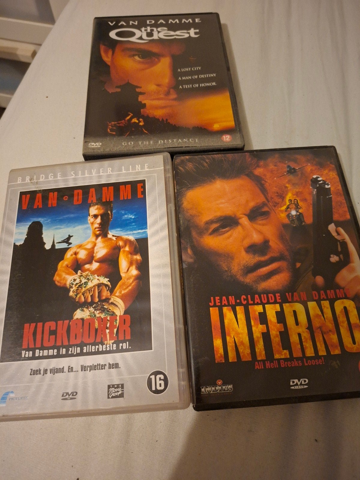 Van Damme Actie Pack: The Quest, Kickboxer, Inferno DVD's, Engels, Vanaf 16 jaar, Nederlands, Actie