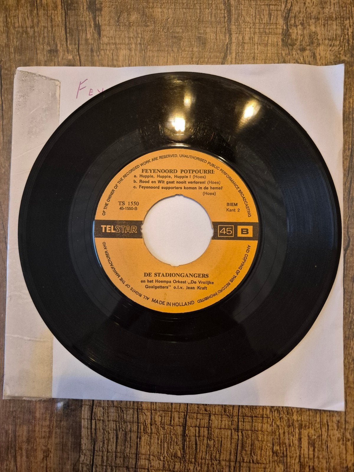 Feyenoord single, Ophalen of Verzenden, Zo goed als nieuw