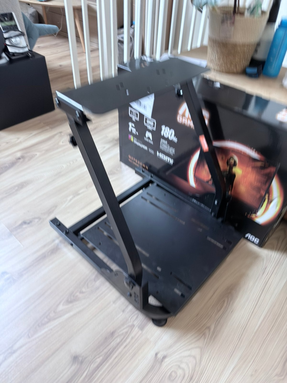 Sim racing wheel stand, Ophalen, Zo goed als nieuw