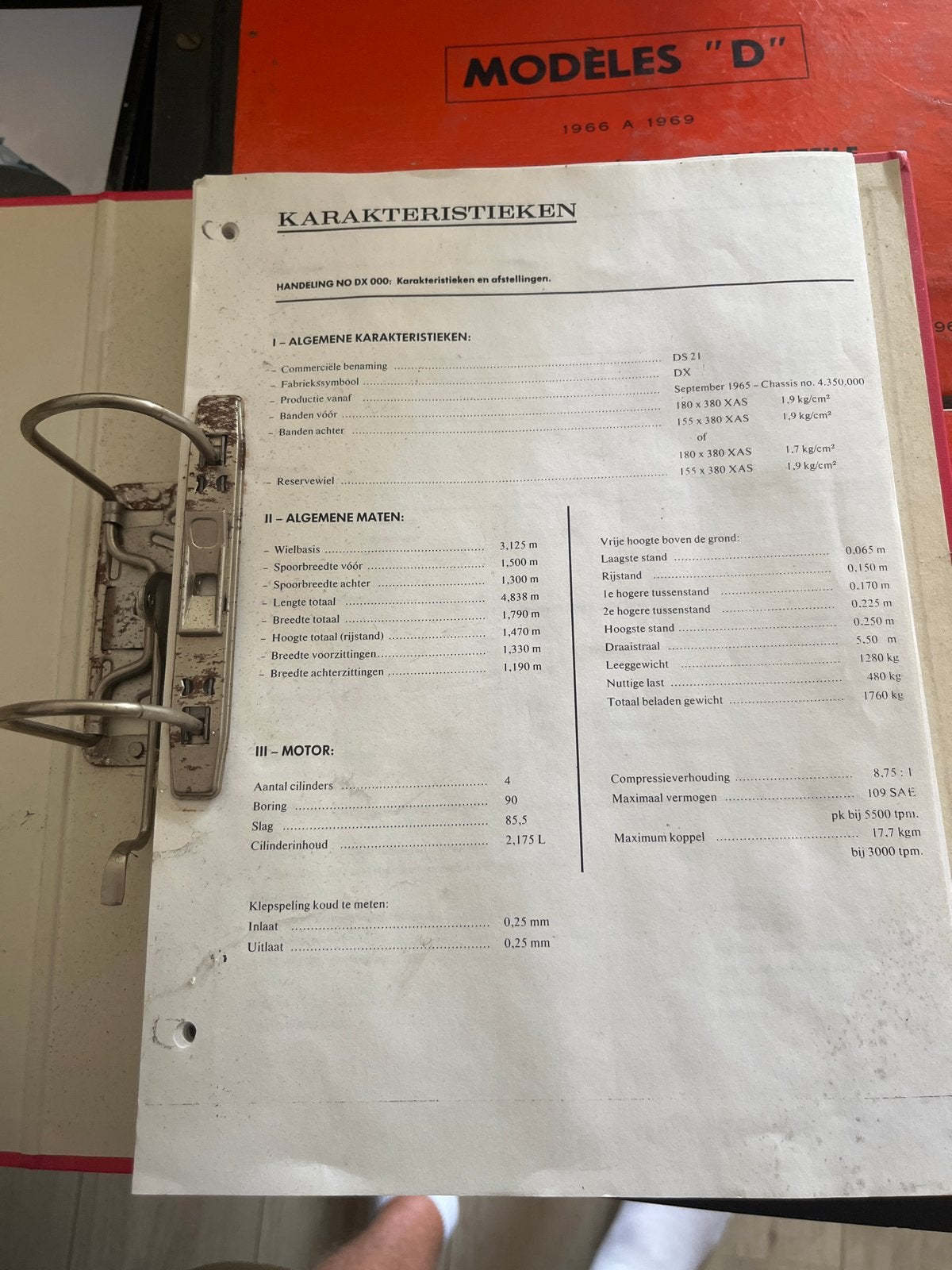 Citroën DS onderdelenboeken en naslagwerk, Ophalen, Gelezen, Citroën