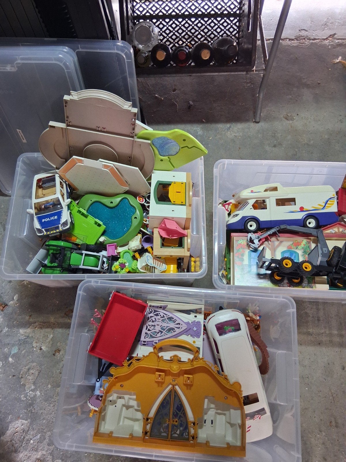 3 grote bakken Playmobil: van kastelen tot boerderij, Kinderen en Baby's, Speelgoed | Playmobil, Ophalen of Verzenden, Gebruikt