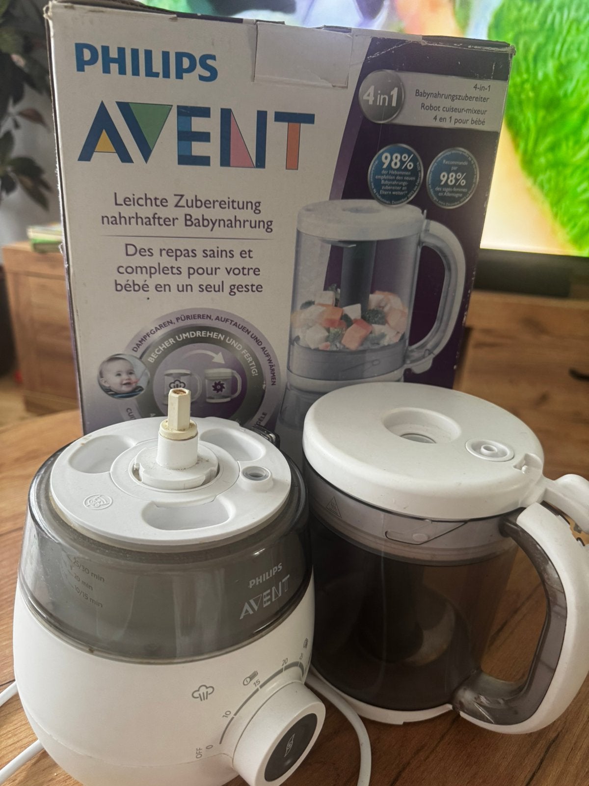 Philips Avent blender, babyvoeding, Minder dan 1 liter, Ophalen, Zo goed als nieuw, 3 snelheden of meer