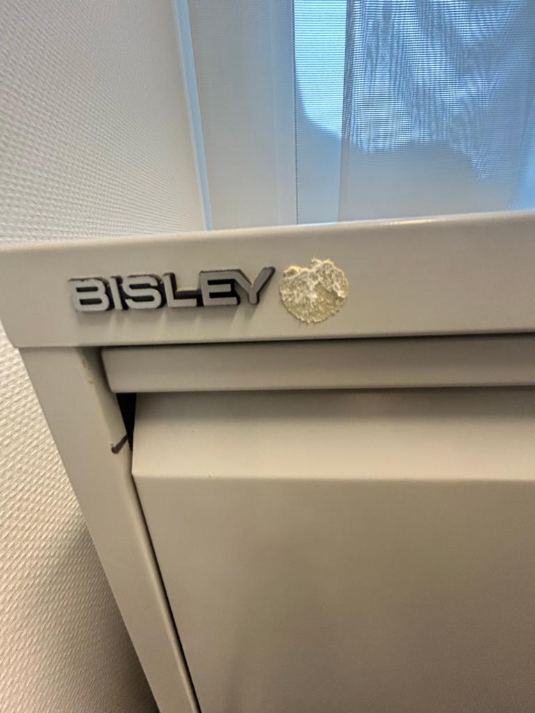 Bisley archiefkast met 4 laden - gebruikt, Huis en Inrichting, Kasten | Roldeurkasten en Archiefkasten, Minder dan 50 cm, Gebruikt