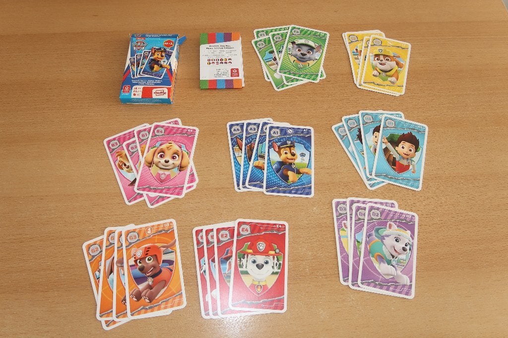 Nieuw Paw Patrol 4 in 1 kaartspel / kwartet / memory, Hobby en Vrije tijd, Gezelschapsspellen | Kaartspellen, Nieuw, Een of twee spelers