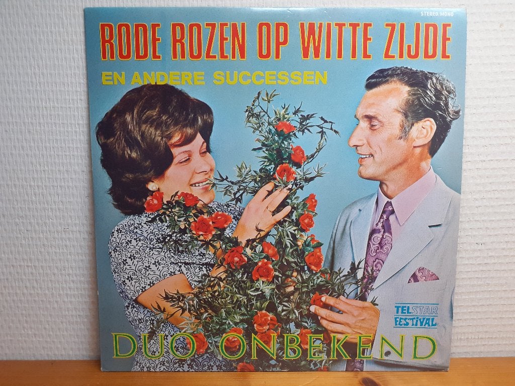 Duo onbekend - rode rozen op witte zijde, Cd's en Dvd's, LP, Verzenden, Zo goed als nieuw, Levenslied of Smartlap