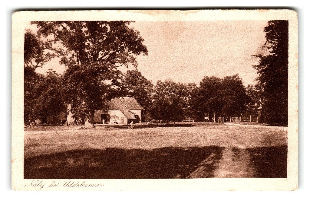 Uddel, Nabij het Uddelermeer. Lees beschrijving, Verzamelen, Ophalen of Verzenden, 1920 tot 1940, Ongelopen, Gelderland