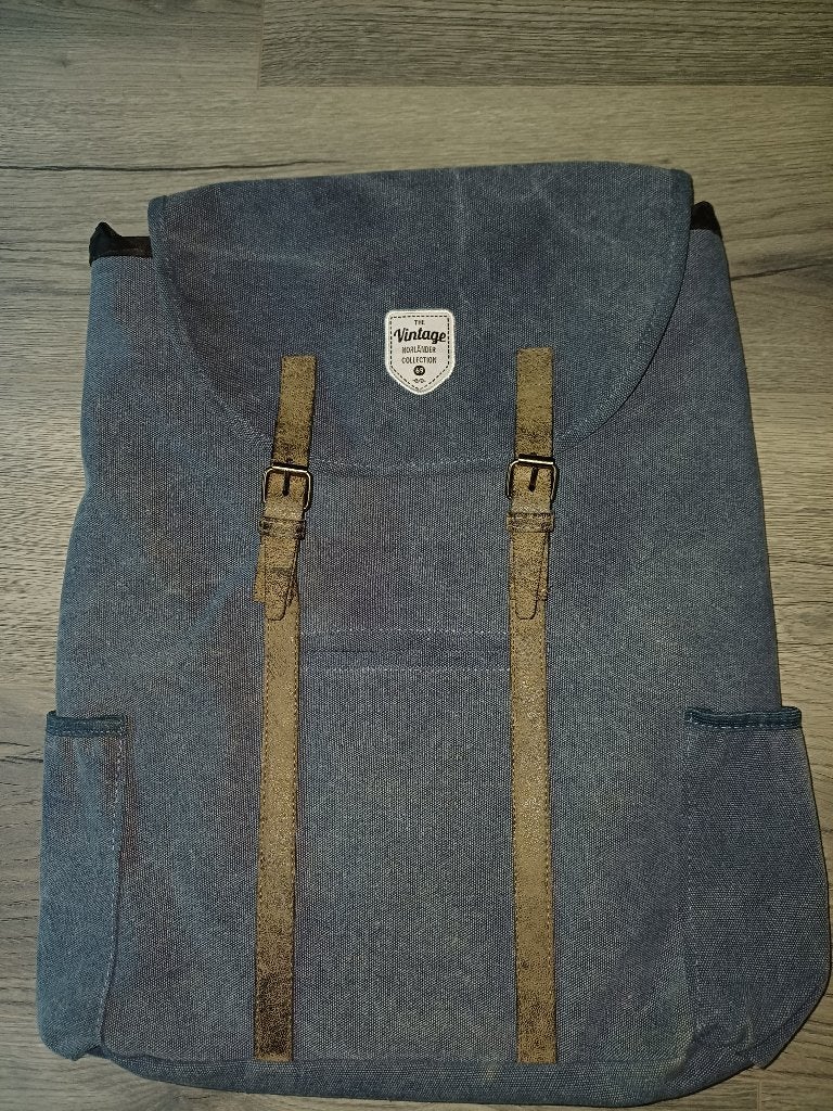 Vintage Norländer Collection Rugzak - Blauw, Overige merken, 25 tot 40 cm, Ophalen of Verzenden, Zo goed als nieuw