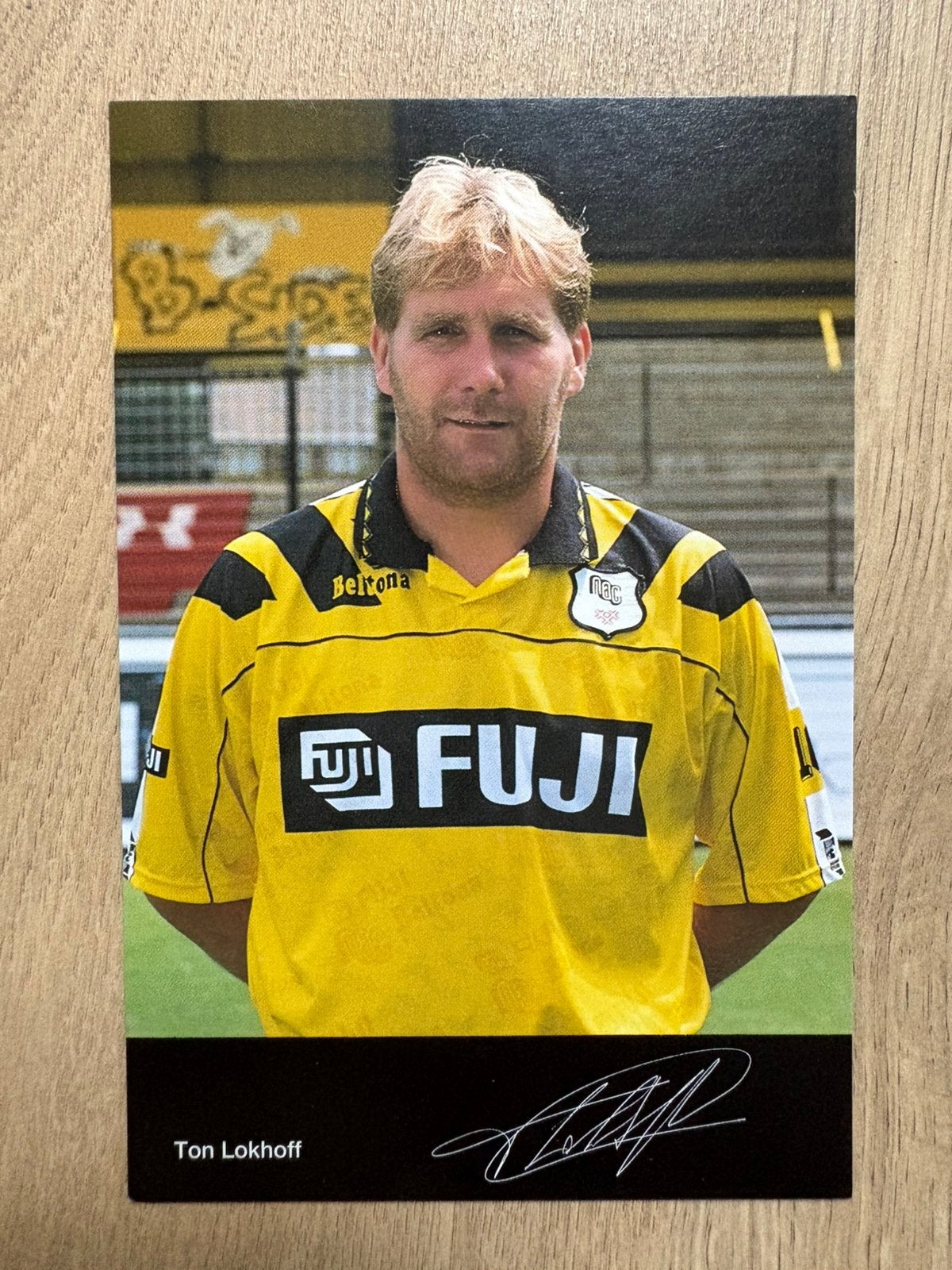 Fotokaart Ton Lokhoff (NAC Breda, PSV)., Ophalen of Verzenden, Nieuw, NAC Breda, Spelerskaart