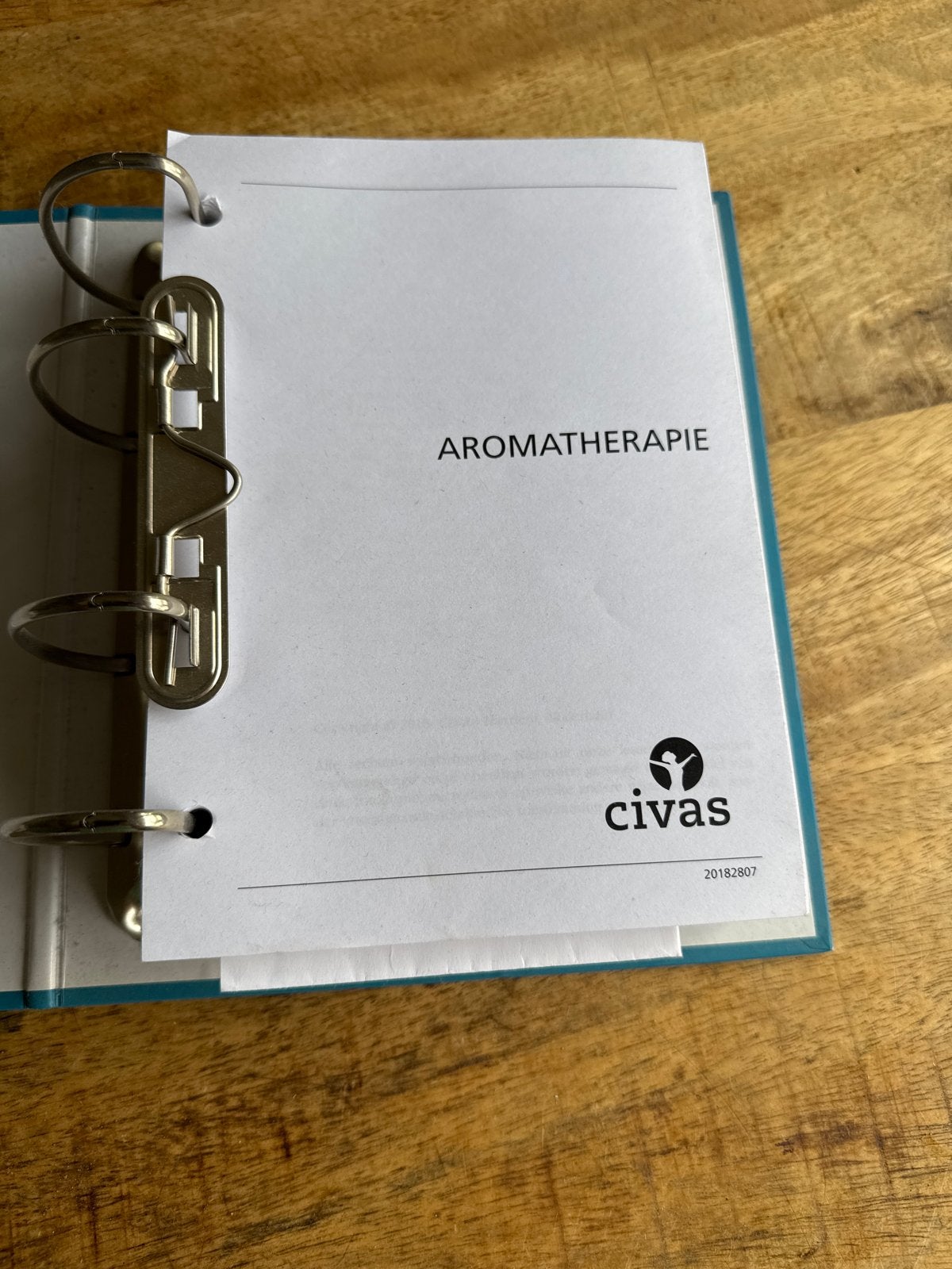 Civas Aromatherapie cursusmap, Boeken, Studieboeken en Cursussen, Ophalen of Verzenden, Zo goed als nieuw, Overige niveaus