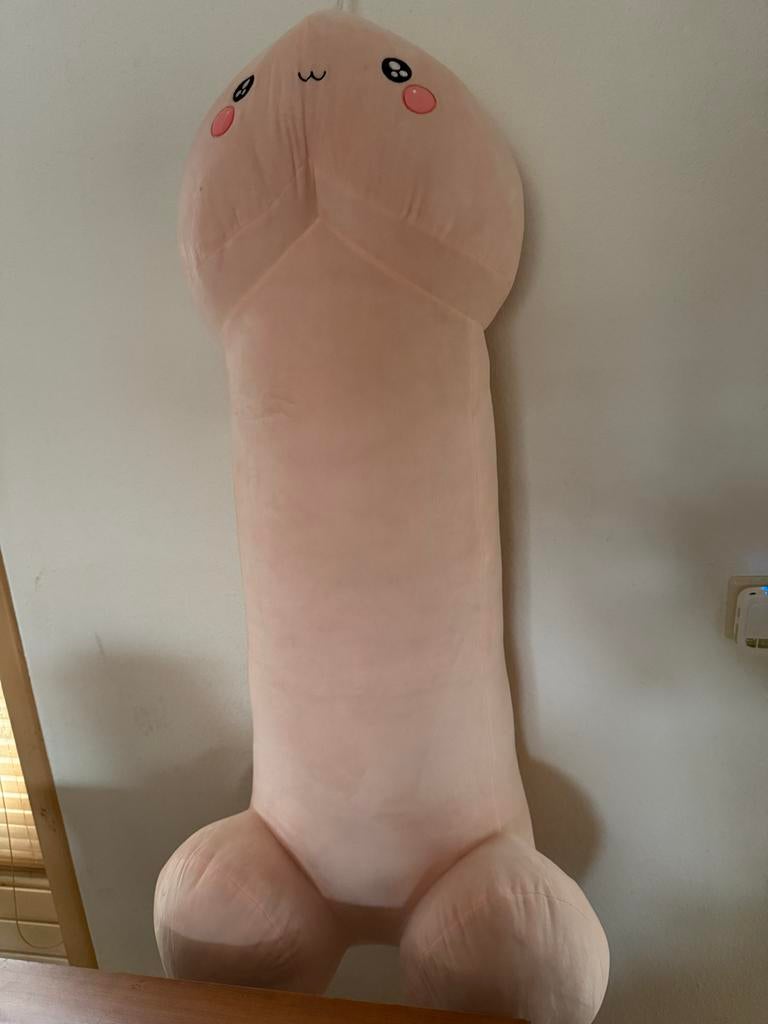 Grote knuffel 'worm' ;) - 140cm, Ophalen of Verzenden, Zo goed als nieuw, Overige typen