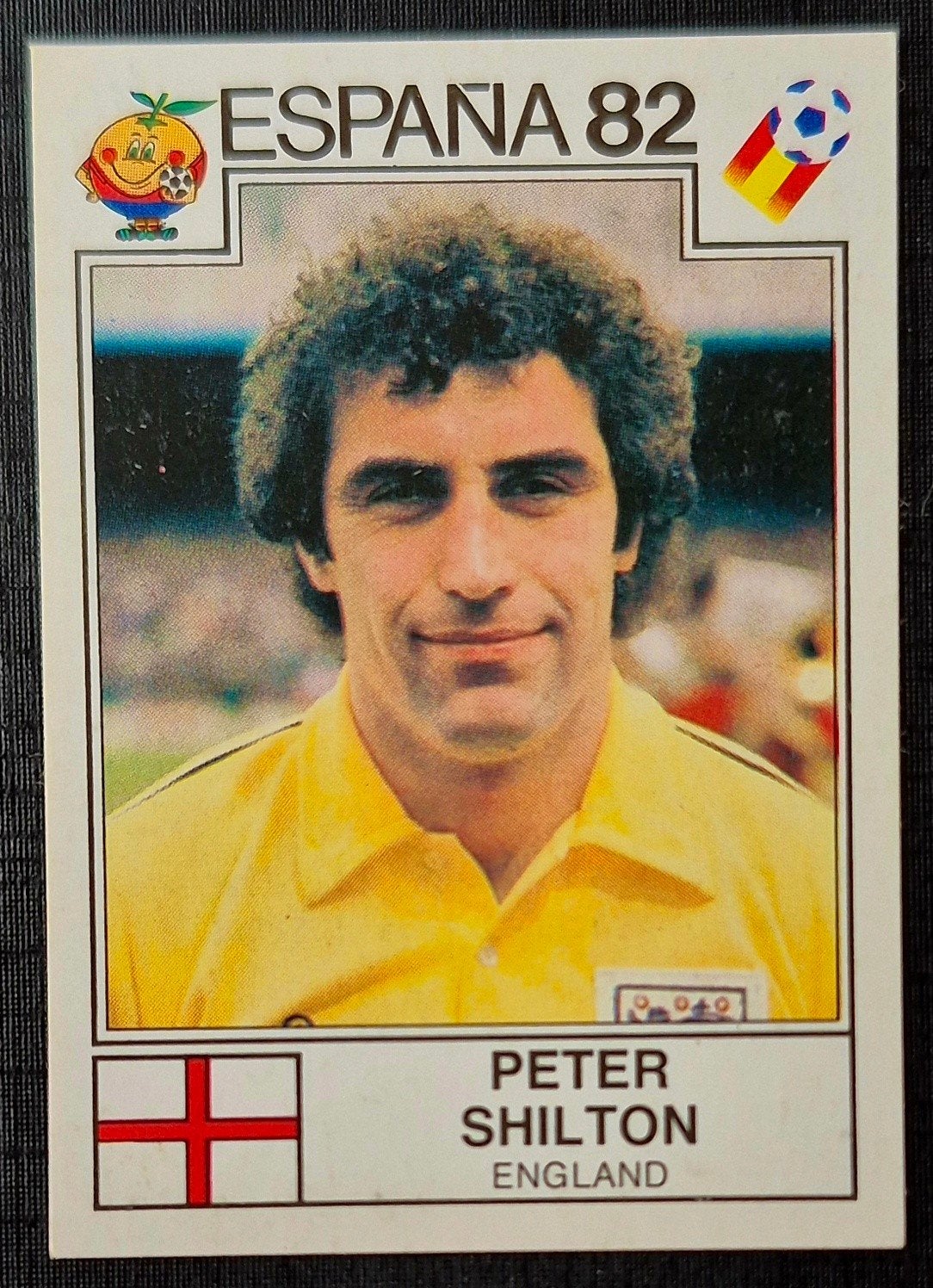 Panini Peter Schilton - Engeland, WK 1982, Verzamelen, Ophalen of Verzenden, Zo goed als nieuw, Buitenlandse clubs, Poster, Plaatje of Sticker