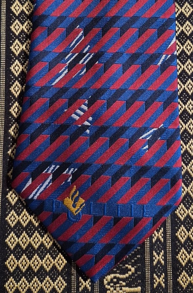 KLPD Rotterdam Rijnmond stropdas rood-blauw, Ophalen of Verzenden, Nieuw, Rood