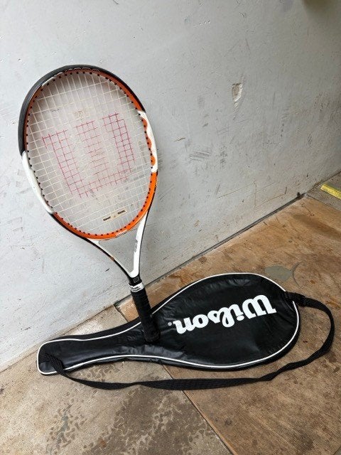 Tennisracket / Wilson / Met hoes, Sport en Fitness, Tennis, Ophalen, Zo goed als nieuw, Racket, Wilson