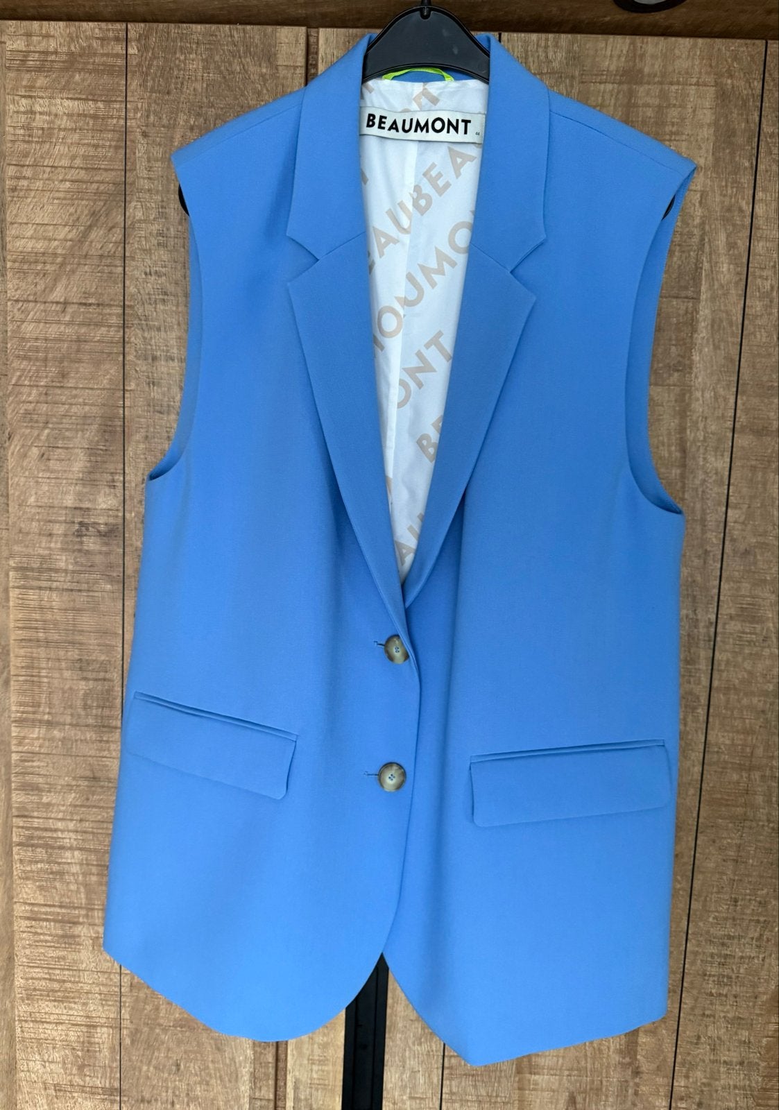 Beaumont mouwloze nette NIEUWE blazer Maat 44, Blauw, Maat 42/44 (L), Nieuw, Ophalen of Verzenden