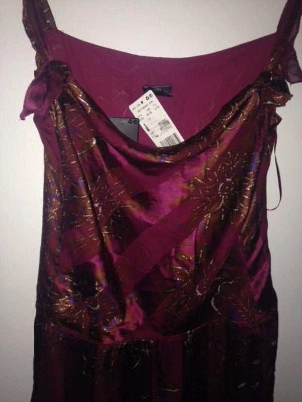 Nieuwe Chique stijlvolle jurk met watervalhals merk Mango, Maat 38/40 (M), Nieuw, Ophalen of Verzenden, Overige kleuren
