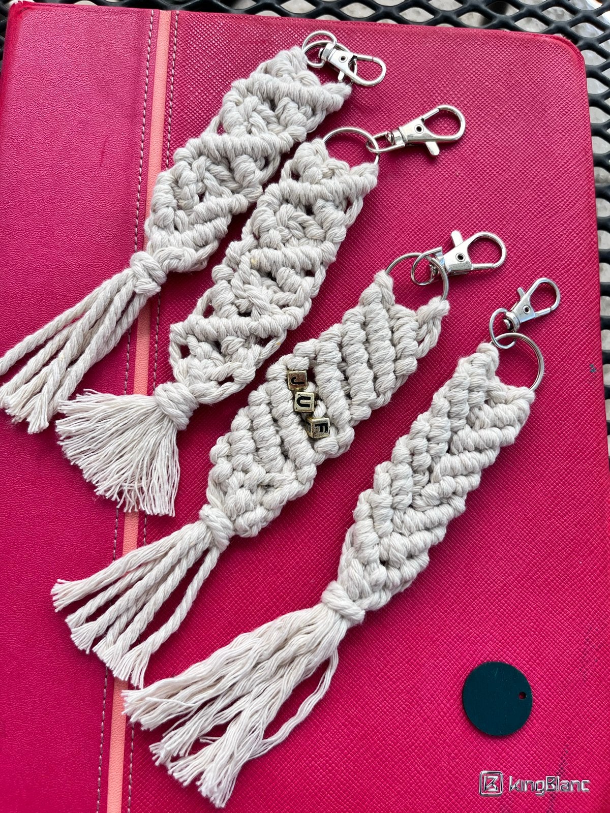 Macramé sleutelhangers tashanger Steun Stichting Long Covid, Ophalen, Nieuw