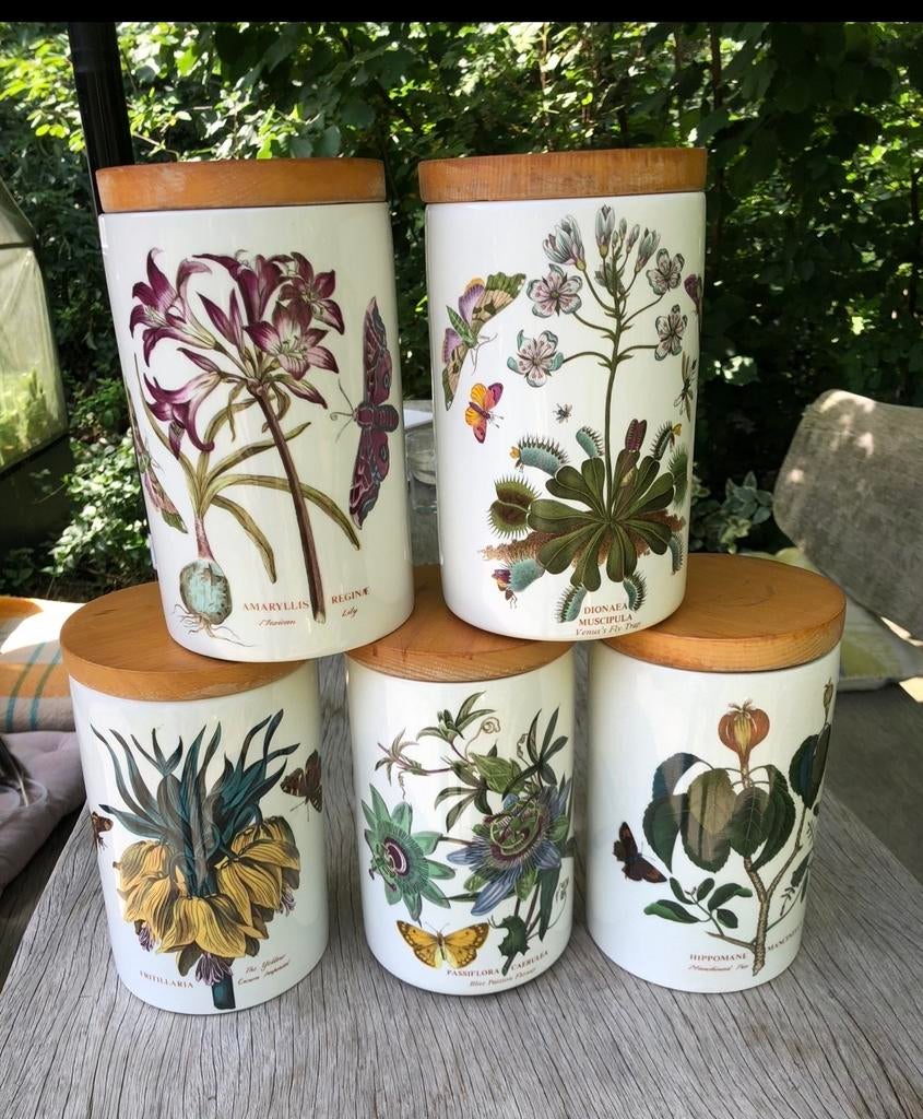 5 Vintage The Botanic Garden voorraadpotten Portmeirion, Ophalen