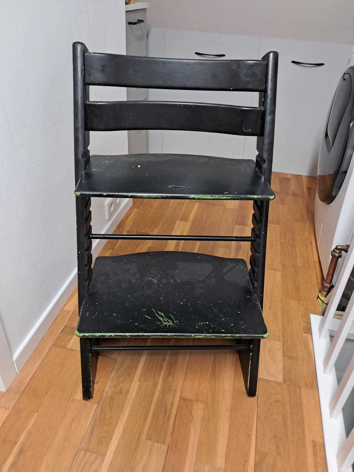 Stokke Tripp Trapp stoel, Kinderen en Baby's, Ophalen, Gebruikt, Meegroeistoel, Aanschuifbaar