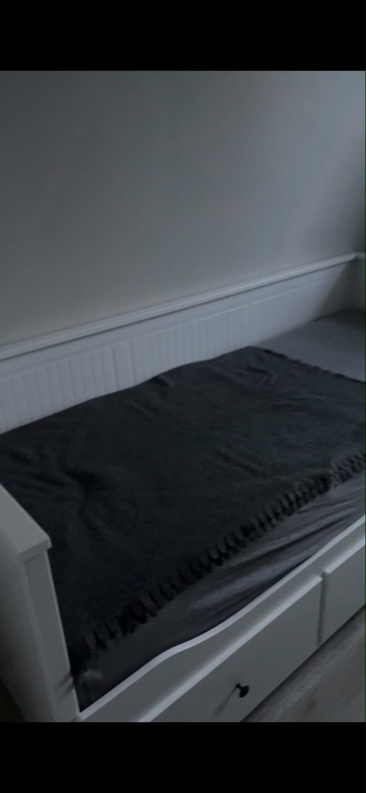 IKEA HEMNES Bedbank met 3 lades, wit, 80x200 cm, Huis en Inrichting, Slaapkamer | Bedden, Ophalen, Eenpersoons, Wit, Zo goed als nieuw
