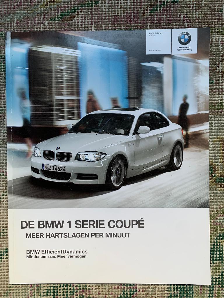 Nederlandse folder brochure BMW 1-serie coupe E82 2012 nieuw, Nieuw, Ophalen of Verzenden, BMW, BMW