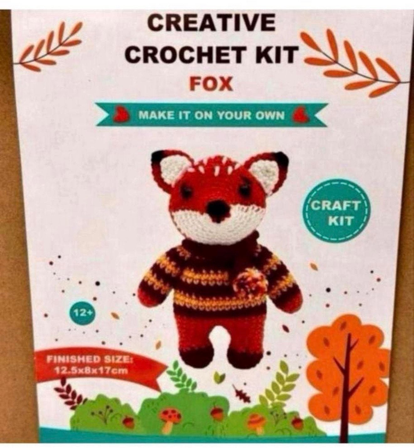 Creatieve knutselkit 12+ haken breien kind Vos Dier cadeau, Nieuw, Ophalen of Verzenden, H, H