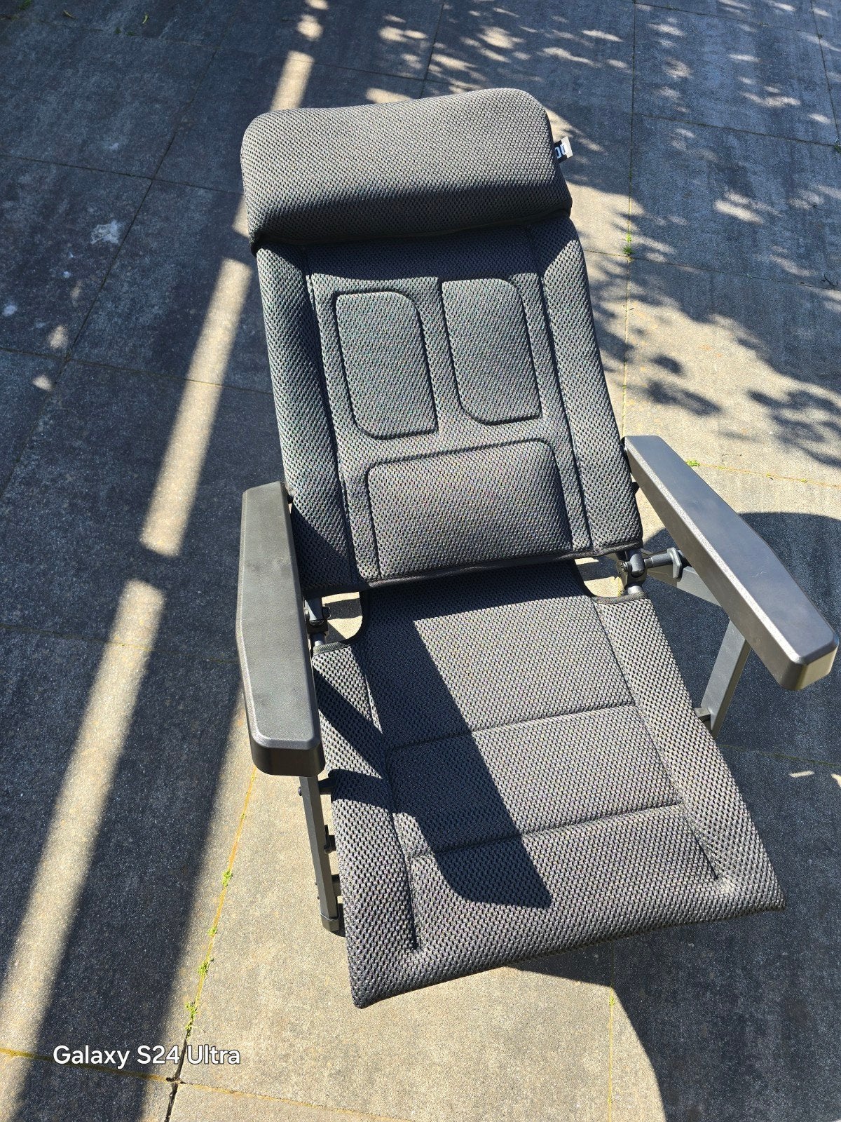 Nieuwe Travelife Lucca Recliner loungestoel zwart, Ophalen of Verzenden, Nieuw, Campingstoel