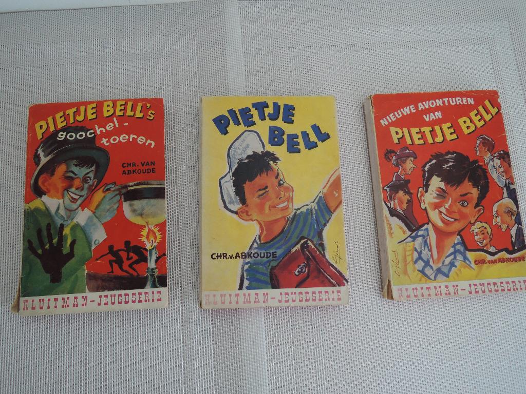Drie Pietje Bell kinderboekjes, Boeken, Gelezen, Fictie algemeen, Ophalen of Verzenden, Chr. van Abkoude