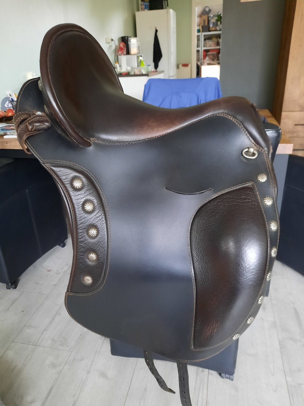 Deuber El Campo Shorty S2, L (17.5 inch), Gebruikt, Dressuur, Overige merken