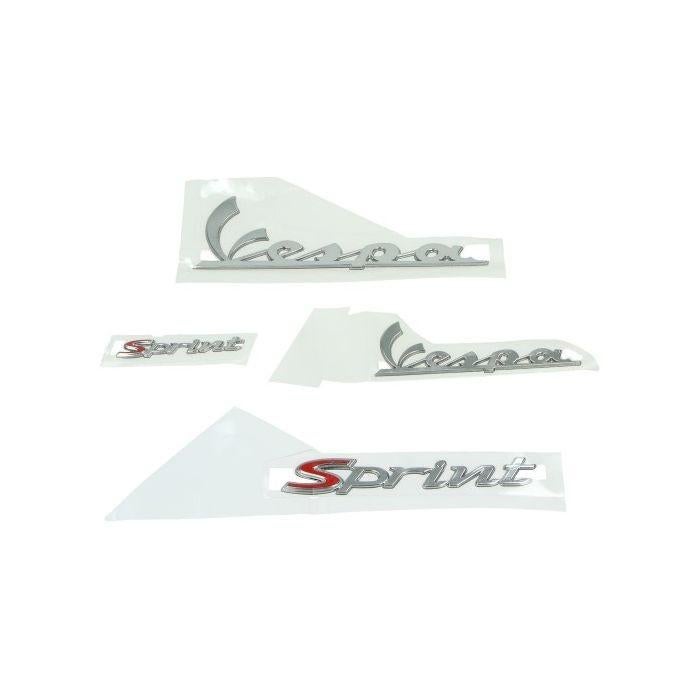 Stickerset Vespa Sprint chrome 4-delig 38702, Ophalen of Verzenden
