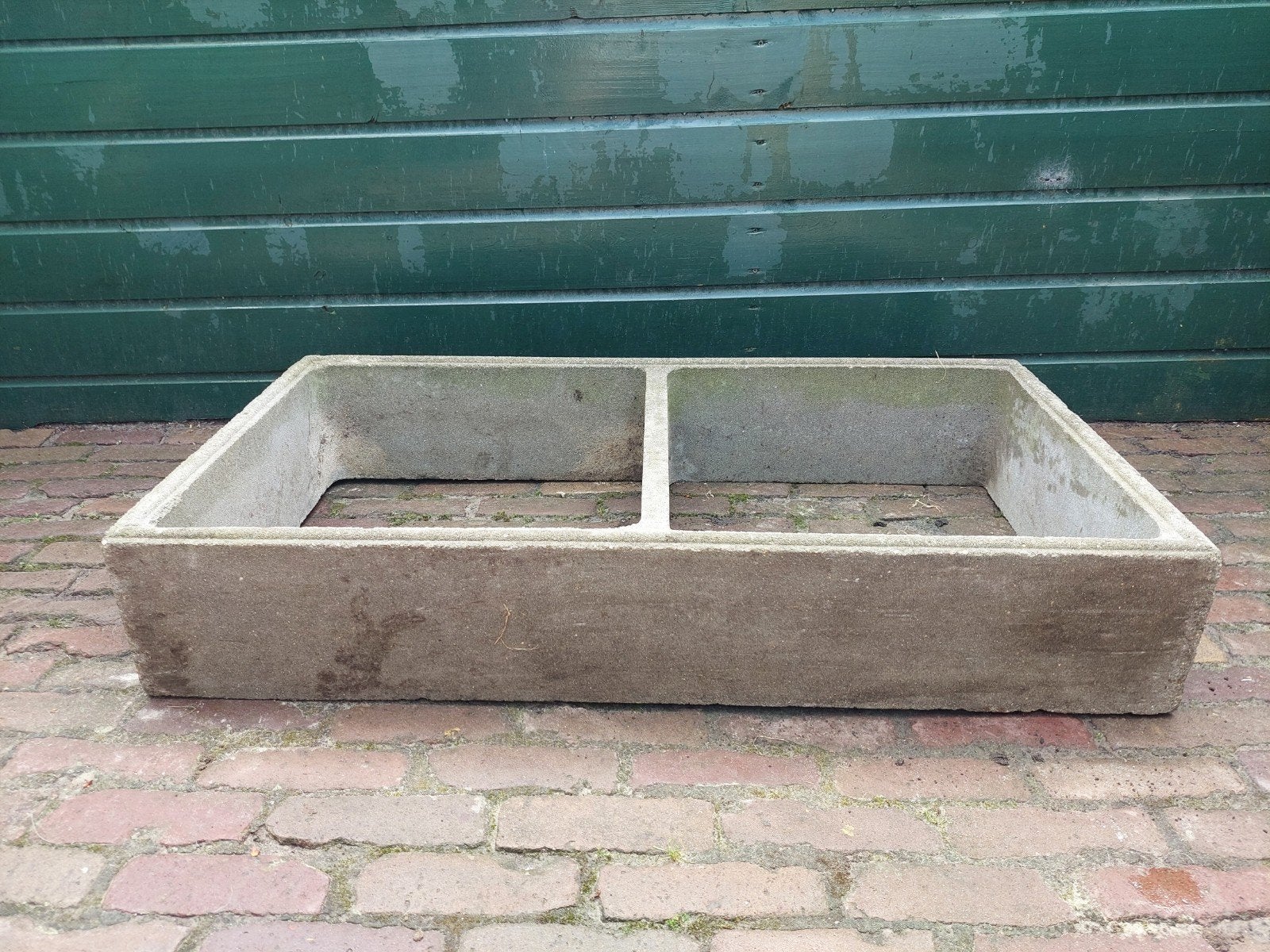 dubbele betonnen bak voor bloemen of groentetuin, Tuin en Terras, Ophalen, Rond