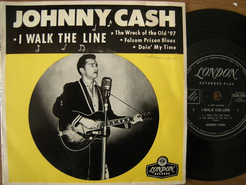 Johnny Cash (I Walk The Line), Gebruikt, 7 inch, Ophalen of Verzenden, EP