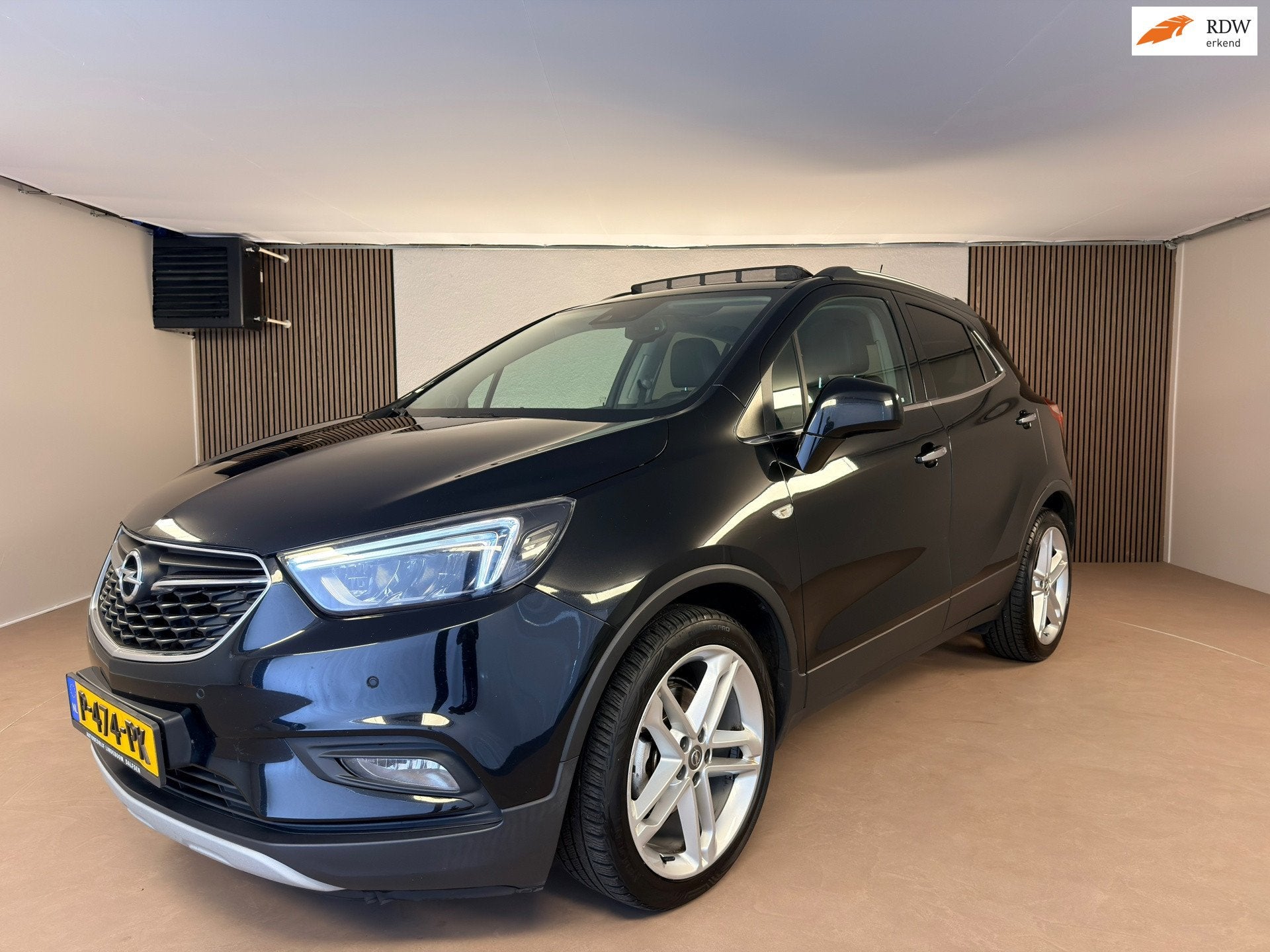 Opel Mokka X 1.4 Turbo Online Edition Panoramadak, Leder, Tr, Voorwielaandrijving, Gebruikt, Zwart, Leder