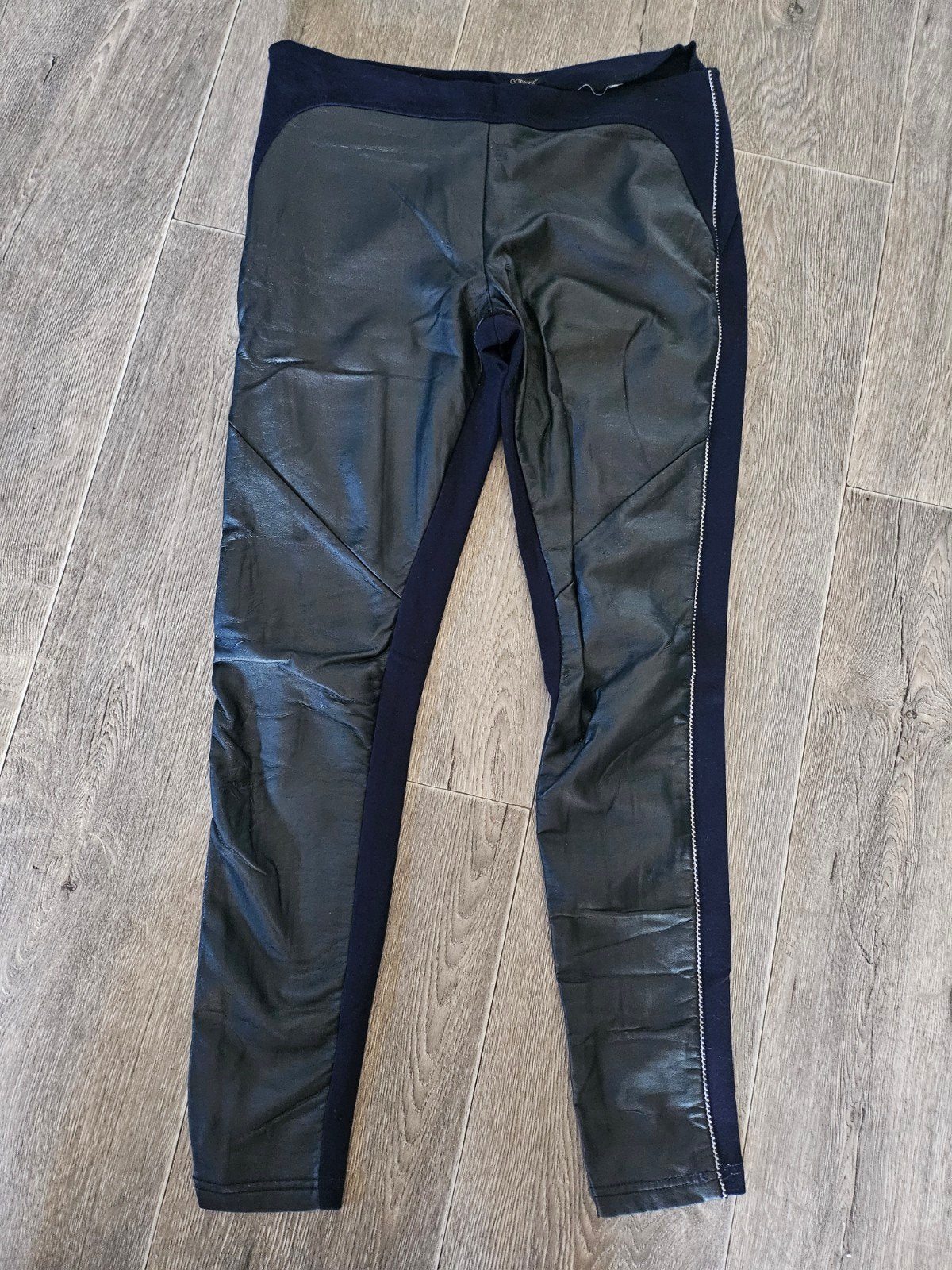 G-maxx legging maat S met leren details, Legging, Maat 36/38 (S), Blauw, Ophalen of Verzenden