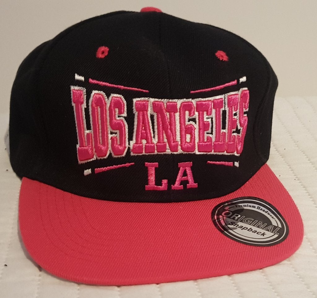 Los angeles pet cap zwart fuchsia dames petten petje la, Verzenden, Los Angeles, Nieuw, One size fits all