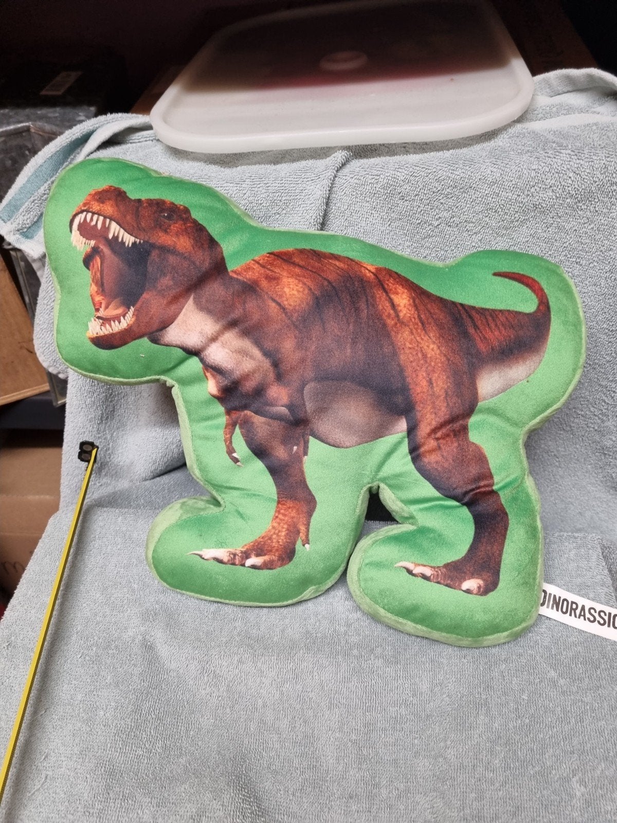 dinosaurus kussen knuffel nr 55, Ophalen of Verzenden, Zo goed als nieuw, Overige typen