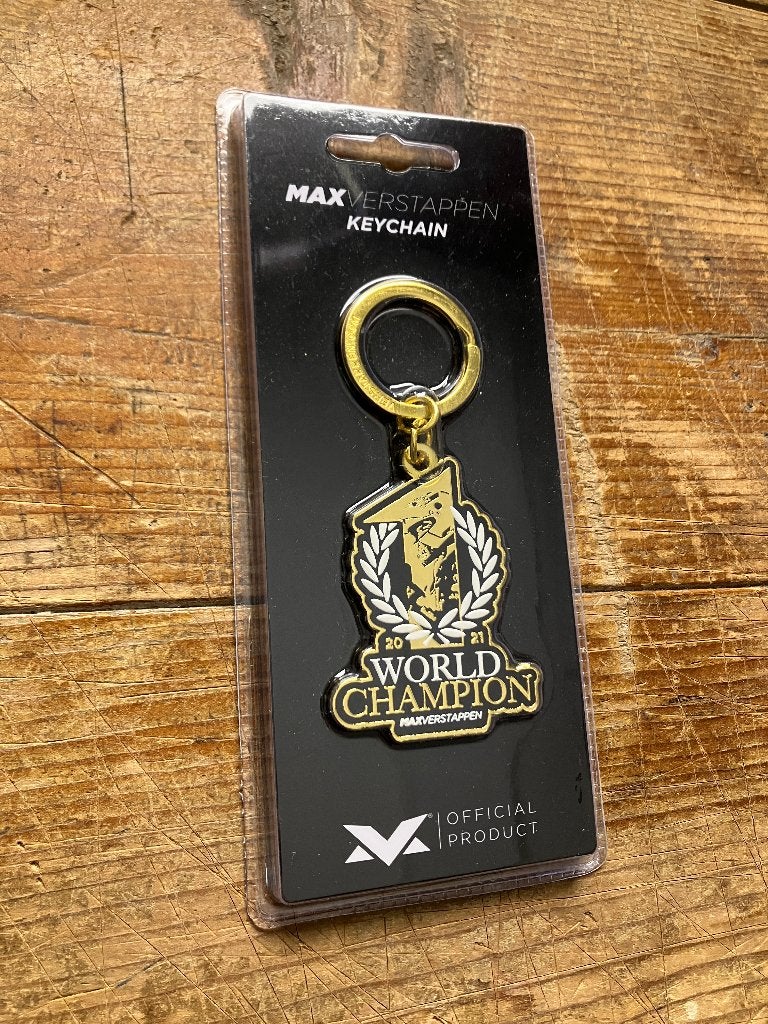 ✅ Max Verstappen 2021 World Champion Sleutelhanger Keychain, Ophalen of Verzenden, Nieuw, Formule 1