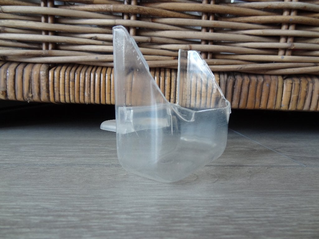 Transparant Voerbakje Voor Vogelkooi >Snelle Verzending!<, Ophalen of Verzenden, Gebruikt, Kooi-accessoires