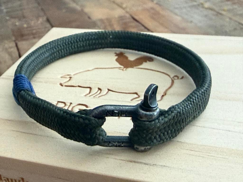 Pig and Hen armband Gorgeous George, Sieraden, Tassen en Uiterlijk, Armbanden, Ophalen of Verzenden, Zo goed als nieuw, Groen