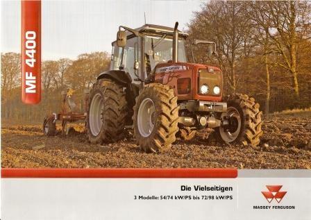 Folder MF 4400, Ophalen of Verzenden, Gelezen, Tractor en Landbouw