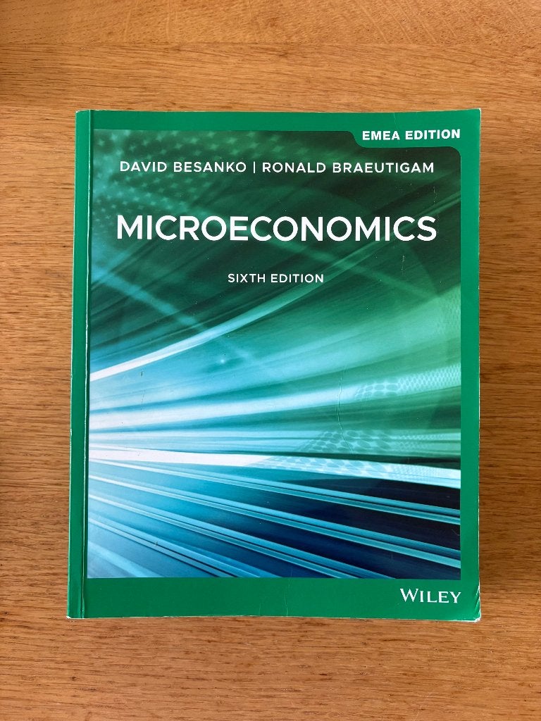 Microeconomics (zesde editie) (Besanko and Braeutigam), Diverse auteurs, Ophalen of Verzenden, Zo goed als nieuw, Economie en Marketing