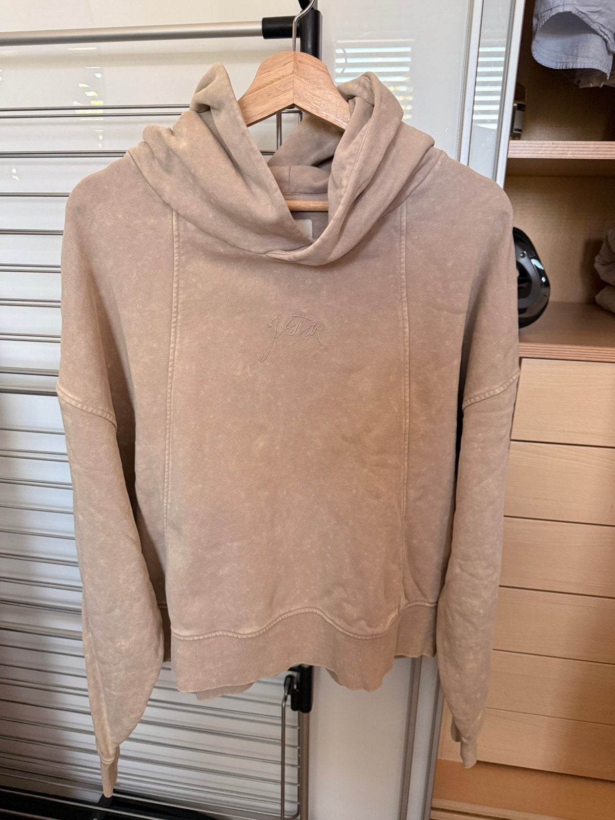 G-star sweater met capuchon dames / beige / L / NIEUW, Ophalen of Verzenden, Nieuw, Maat 42/44 (L), Bruin